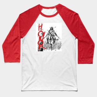 Samurai on horse Baseball T-Shirt